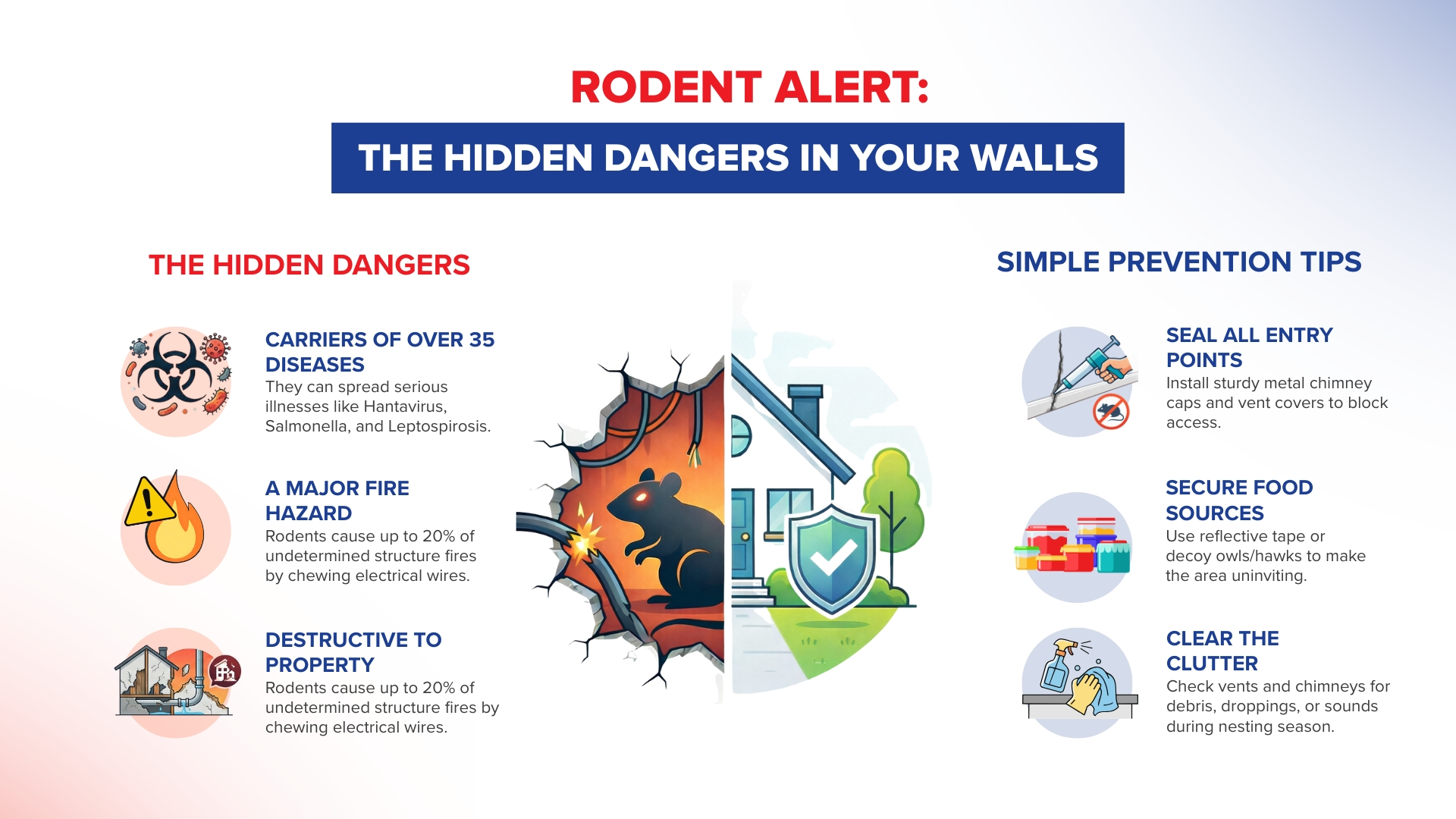 how to avoid rodents infographics