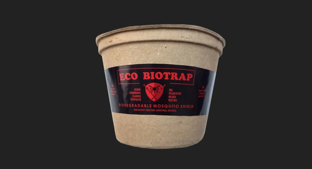 Eco Biotrap container used for mosquito control