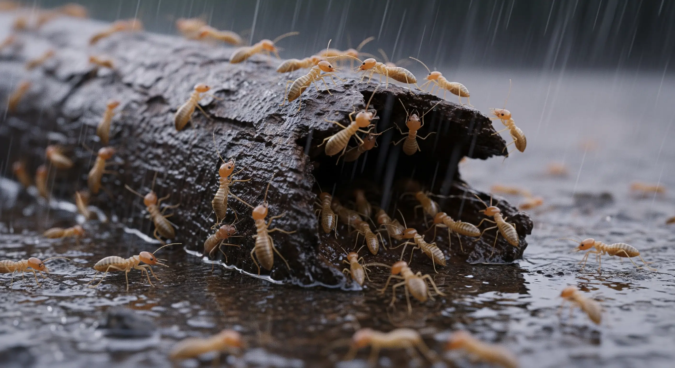 termite infestation during the rainy season